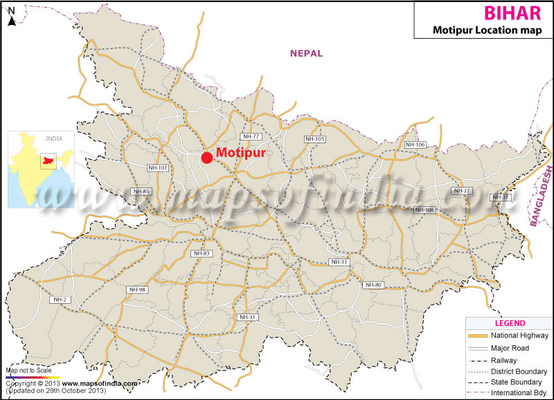 Motipur Location Map