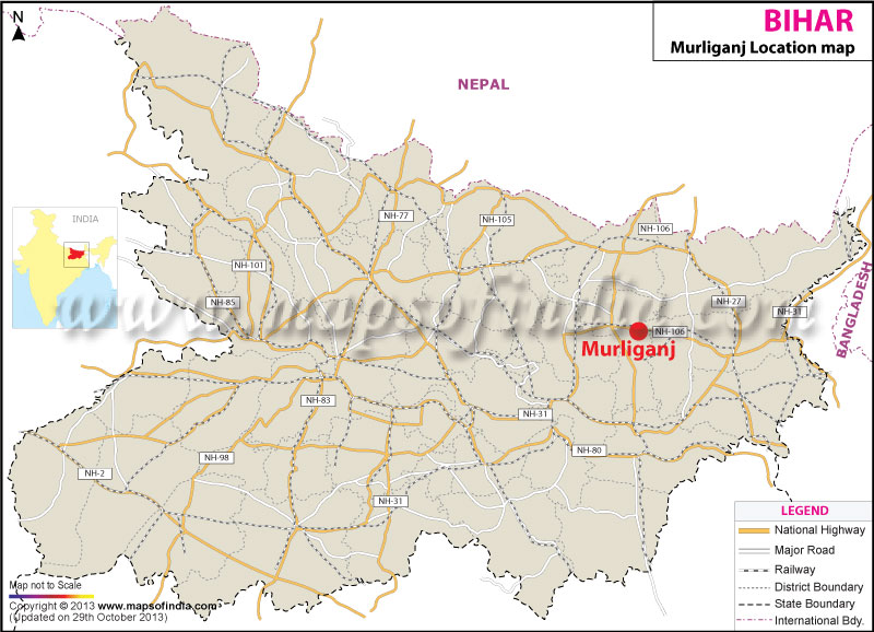 Murliganj Location Map