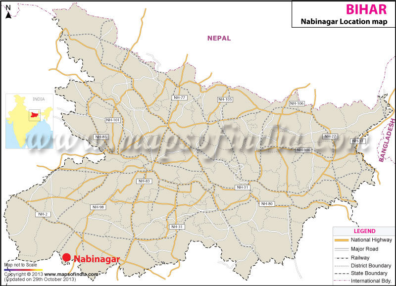 Nabinagar Location Map