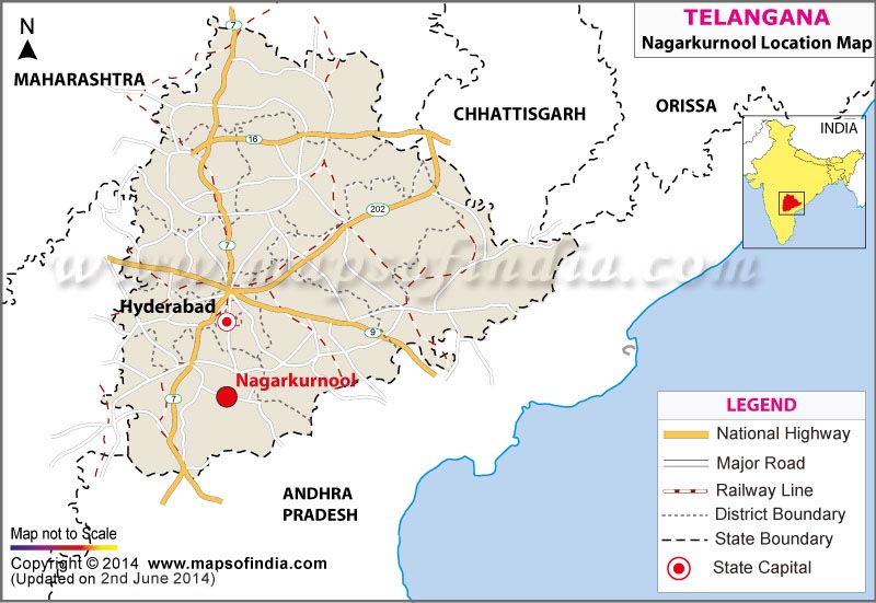 Nagarkurnool Location Map