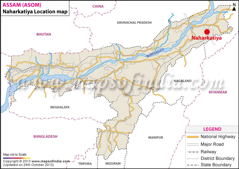 Naharkatiya Location Map