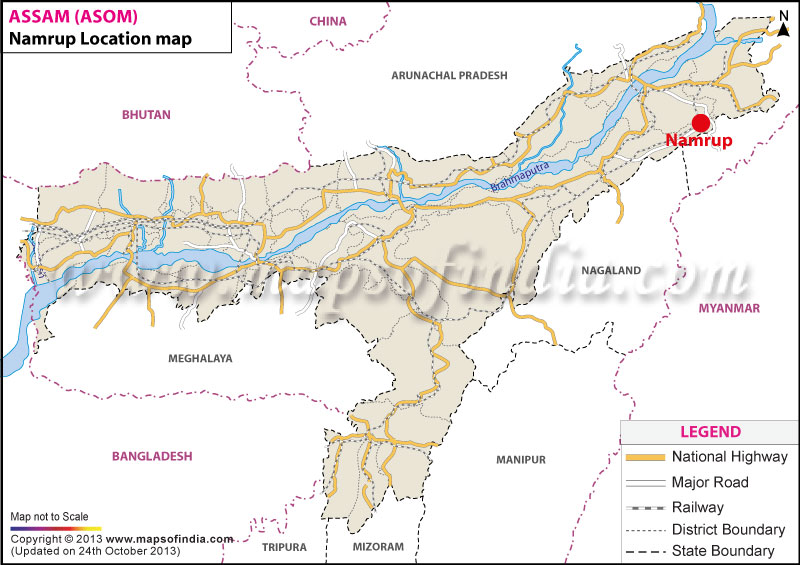 Namrup Location Map