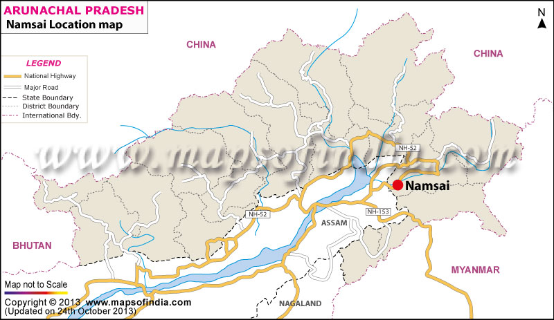 Namsai Location Map