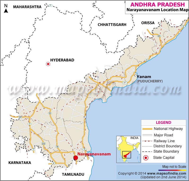 Narayanavanam Location Map