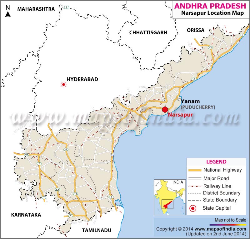Narsapur Location Map