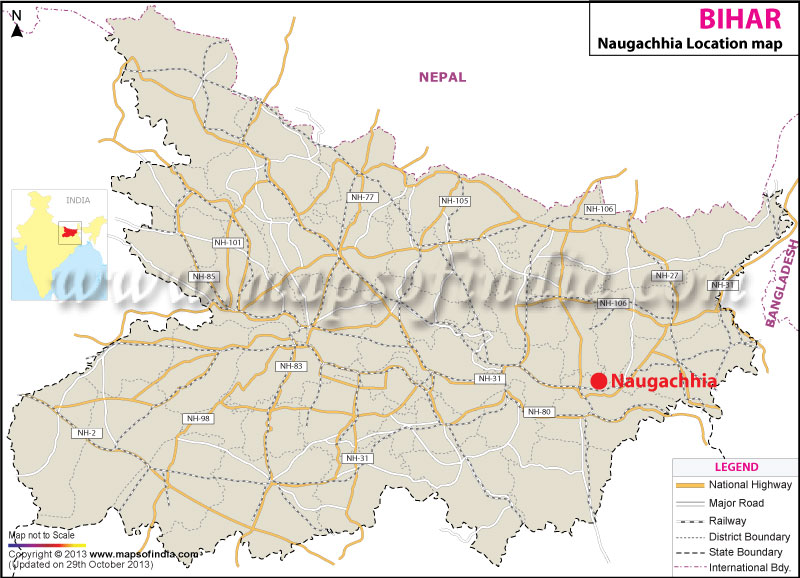 Naugachhia Location Map