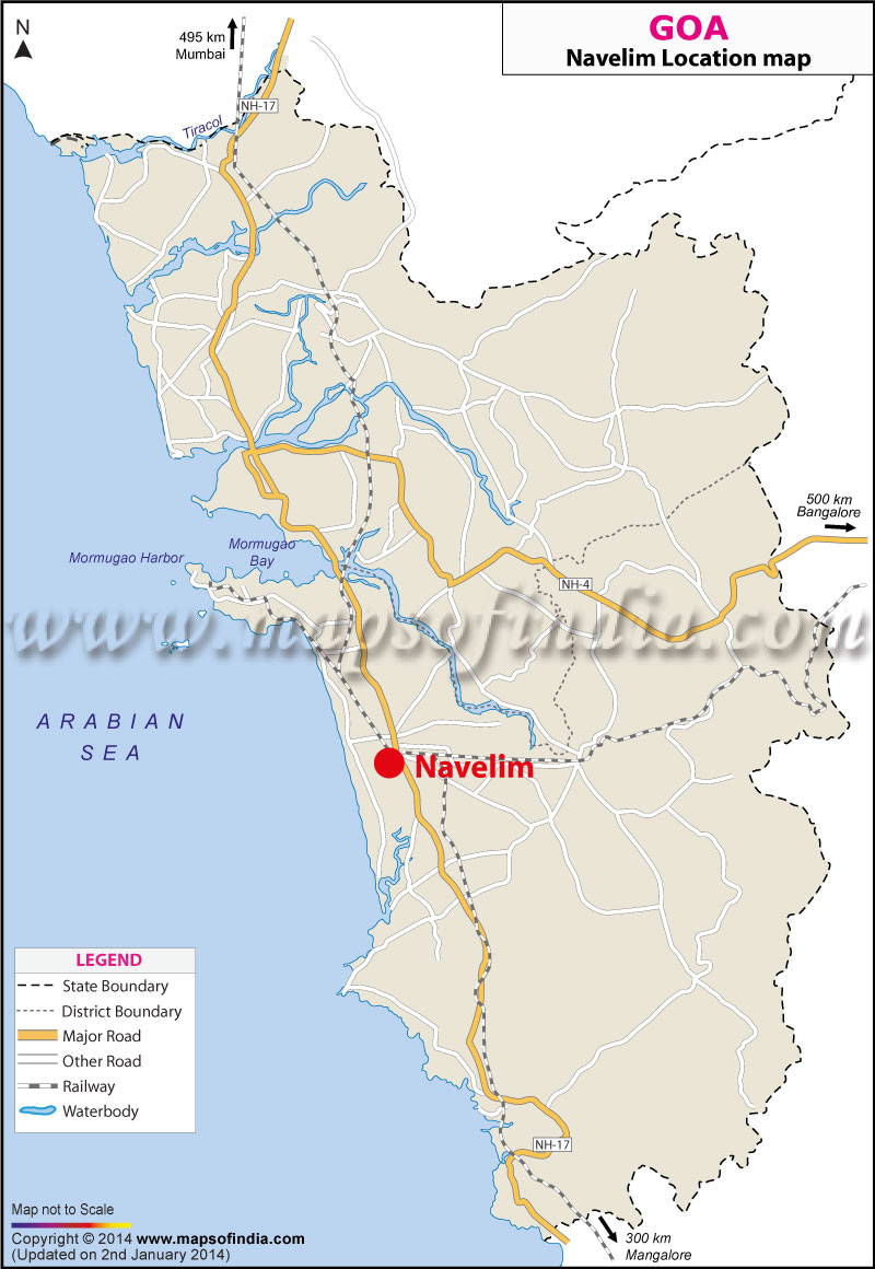 Navelim Location Map
