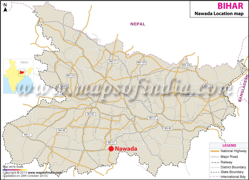 Nawada Location Map