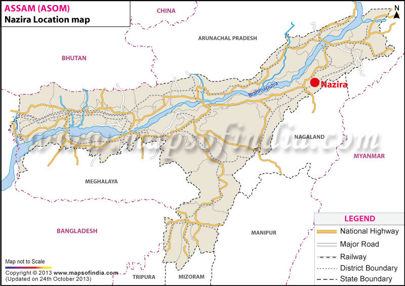 Nazira Location Map