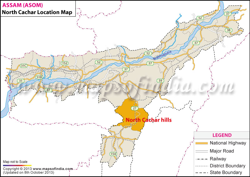 North Cachar Hills Location Map