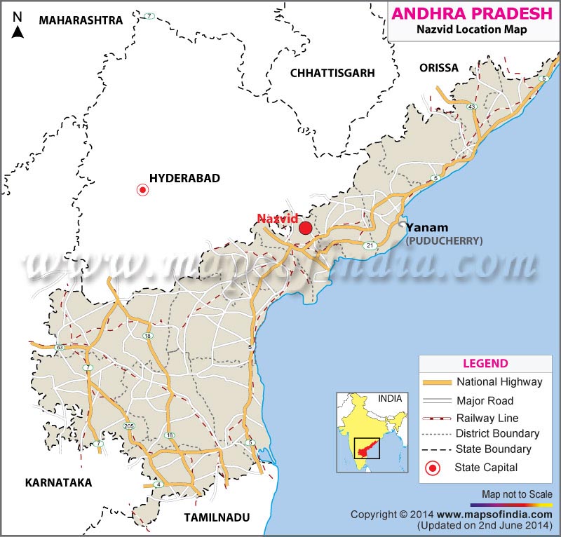 Nuzvid Location Map