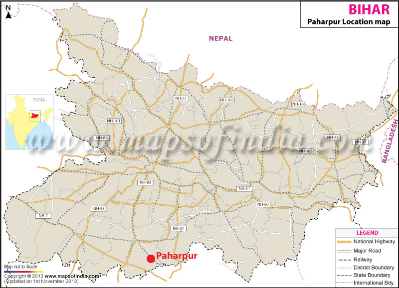 Paharpur Location Map