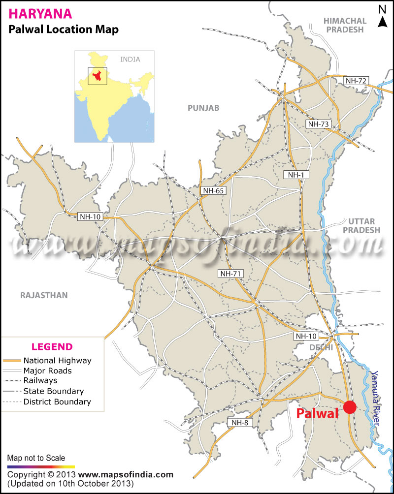 Palwal Location Map