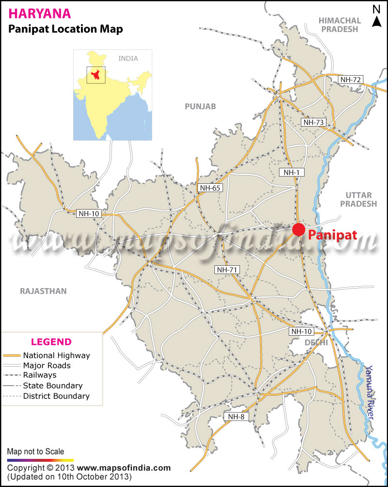 Panipat Location Map