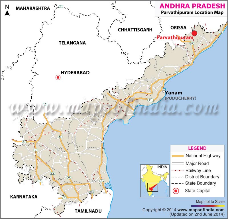 Parvathipuram Location Map