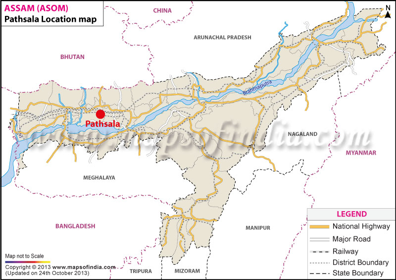 Pathsala Location Map