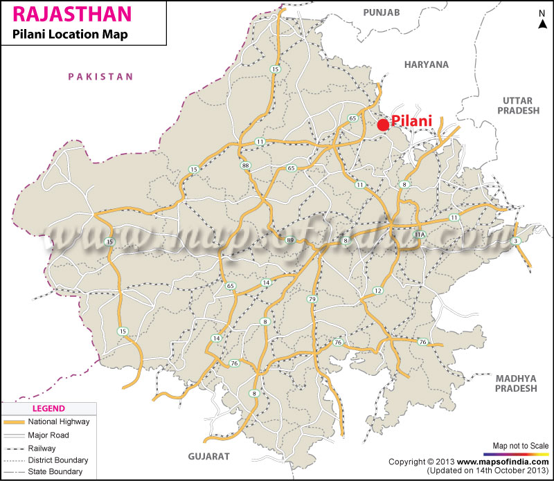 Pilani Location Map