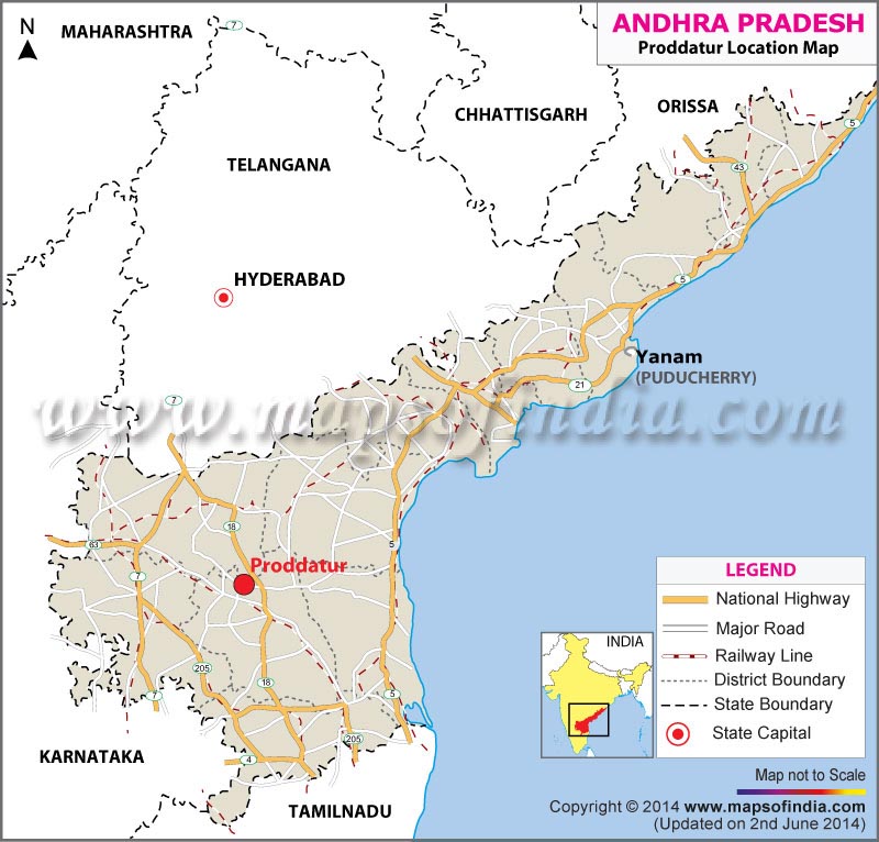 Proddatur Location Map