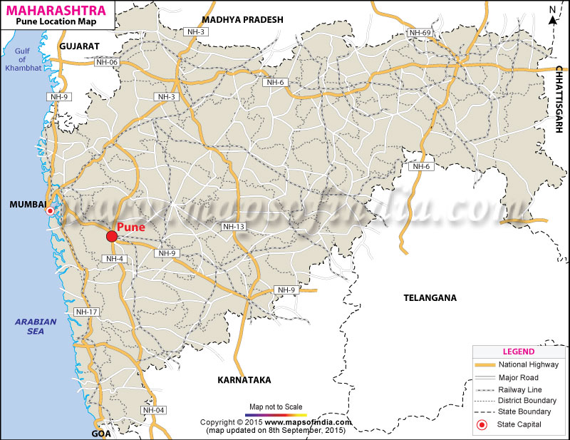 Pune Location Map