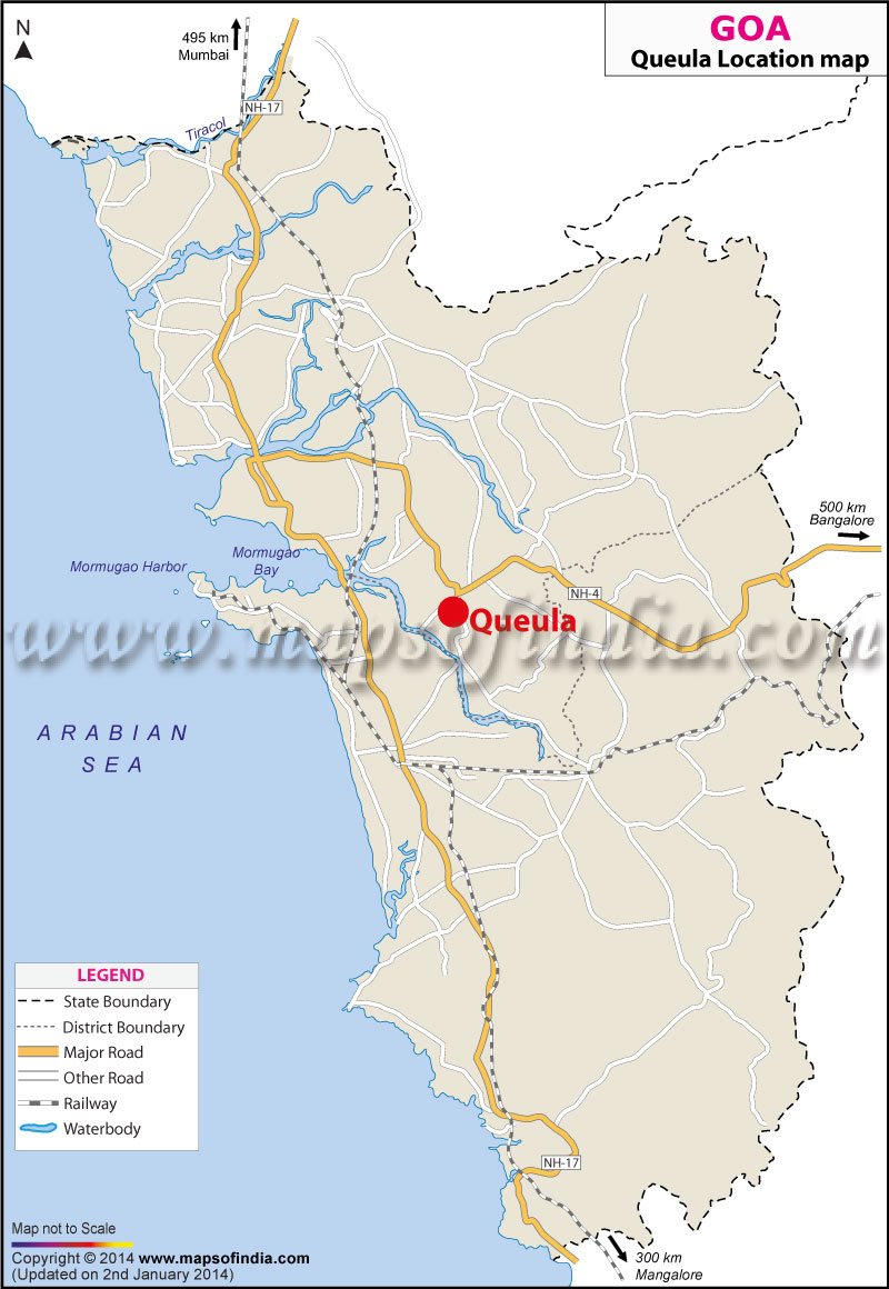 Queula Location Map