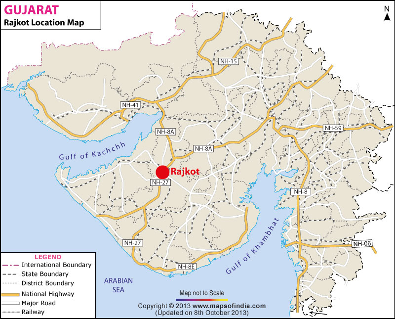Rajkot Location Map