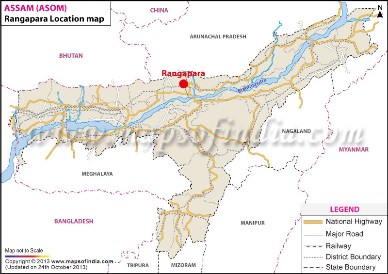 Rangapara Location Map