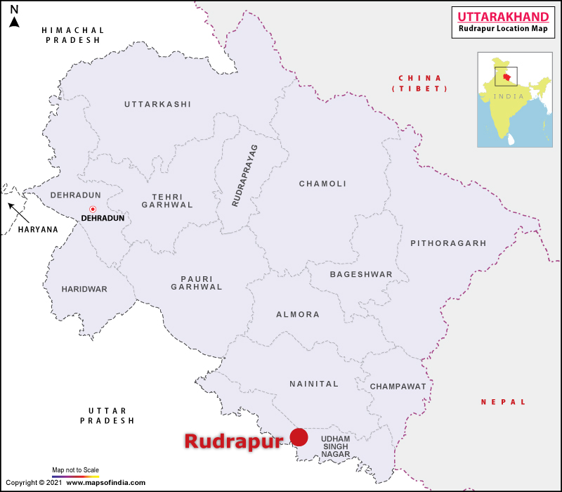 Rudrapur Location Map