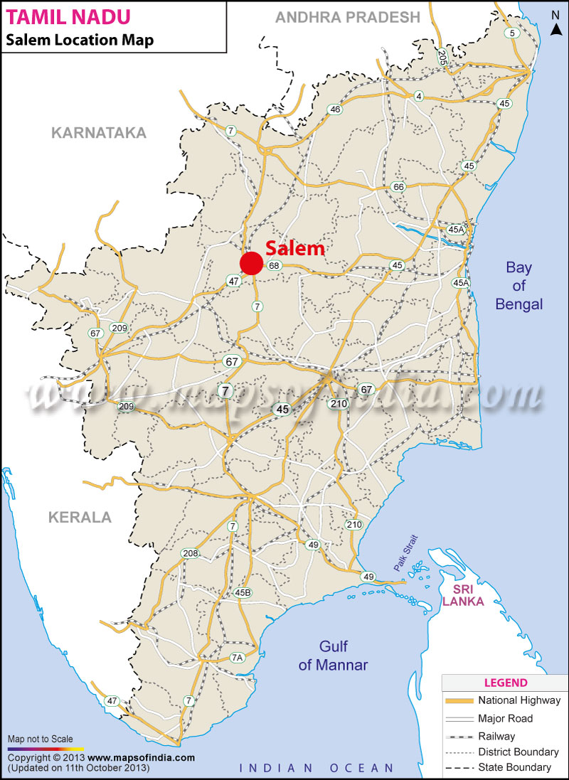 Salem Location Map