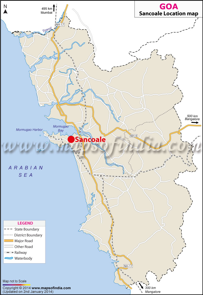 Sancoale Location Map
