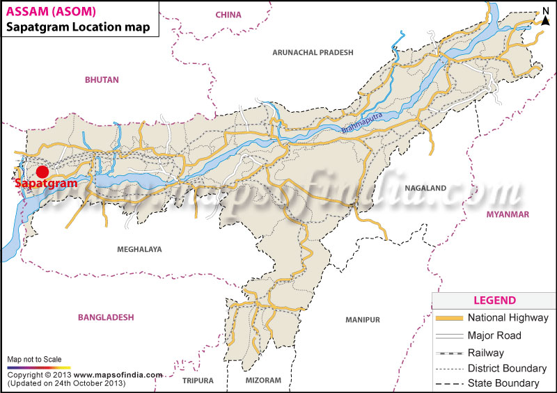 Sapatgram Location Map