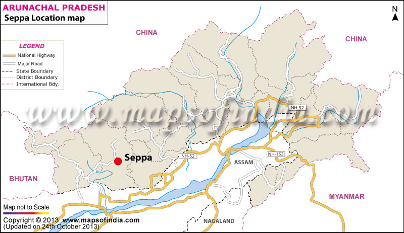 Seppa Location Map