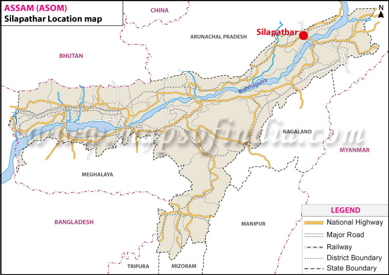 Silapathar Location Map