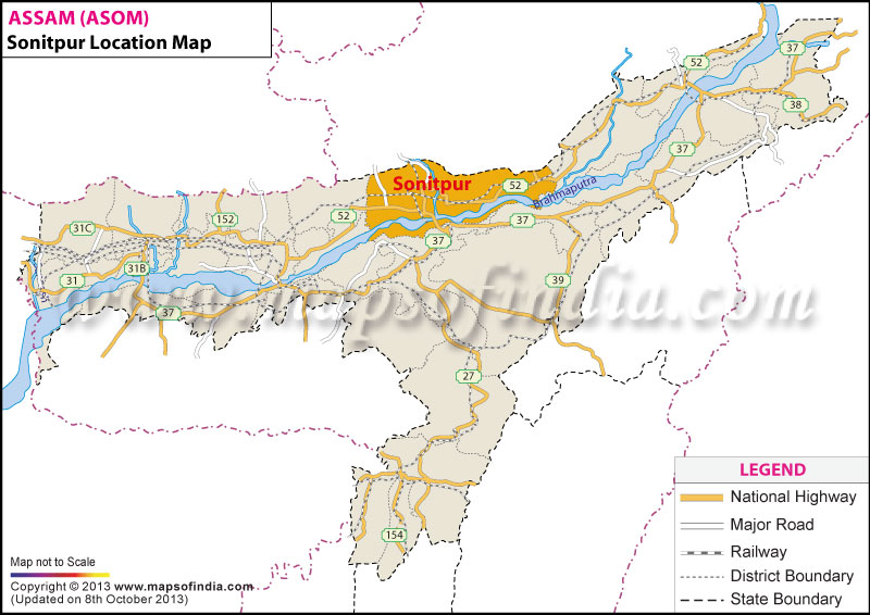 Sonitpur Location Map