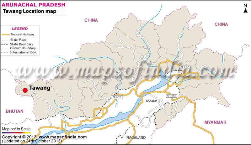 Tawang Location Map