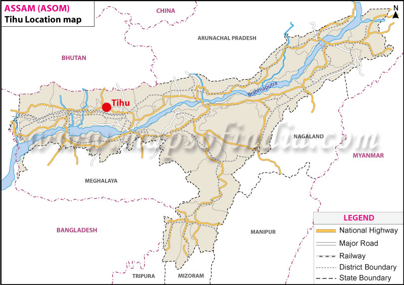 Tihu Location Map