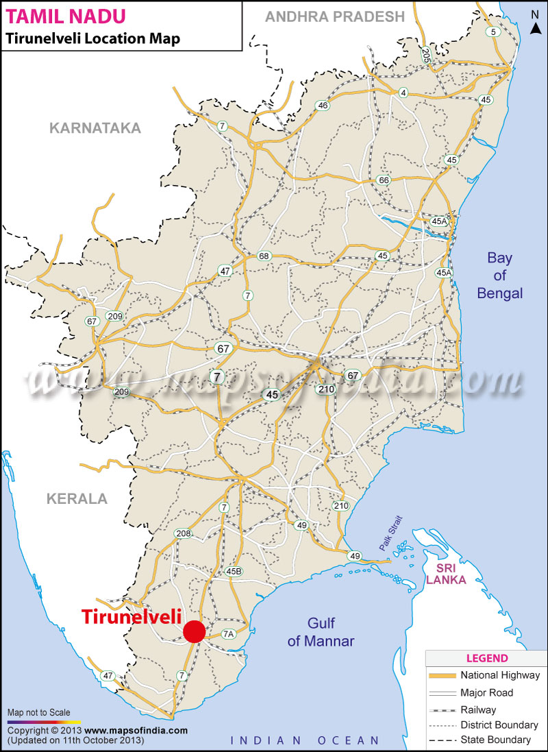 Tirunelveli Location Map