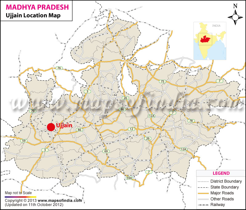 Ujjain Location Map