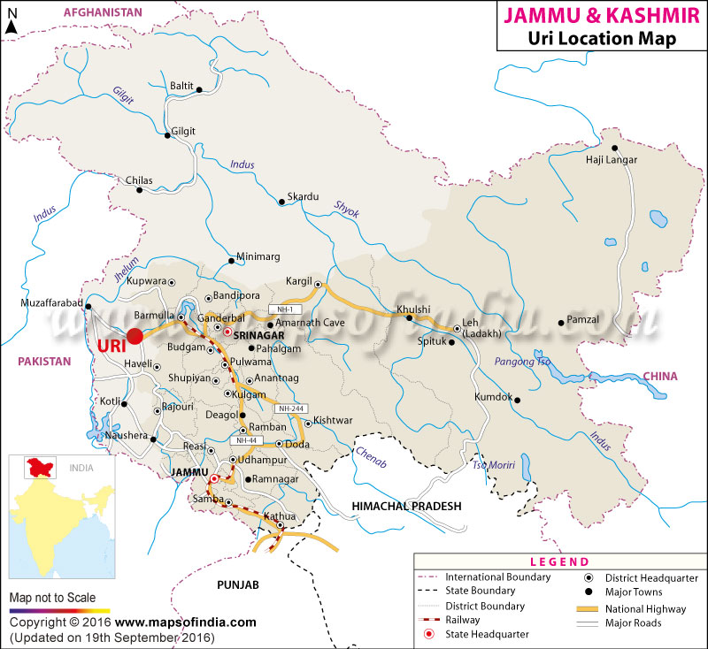 Uri Location Map