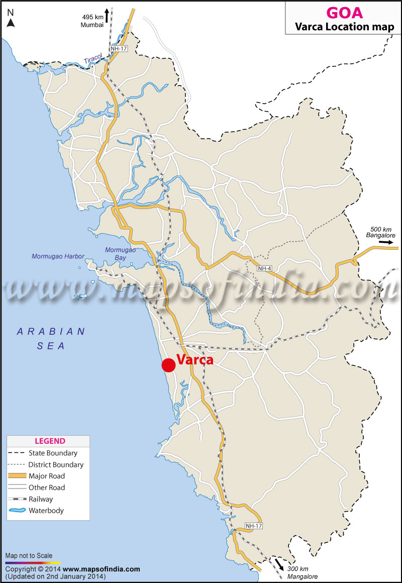 Varca Location Map