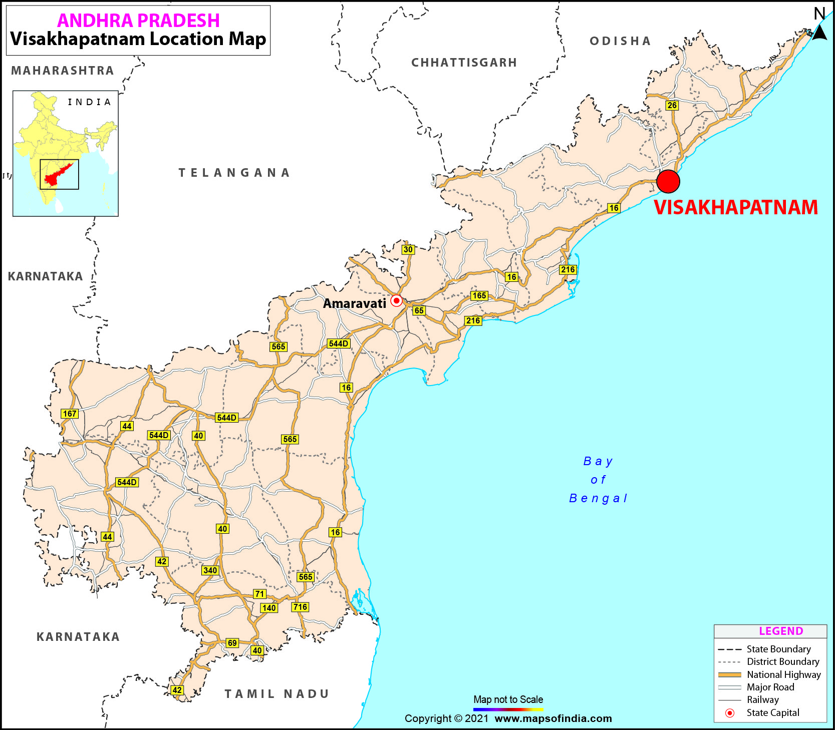 Visakhapatnam Location Map