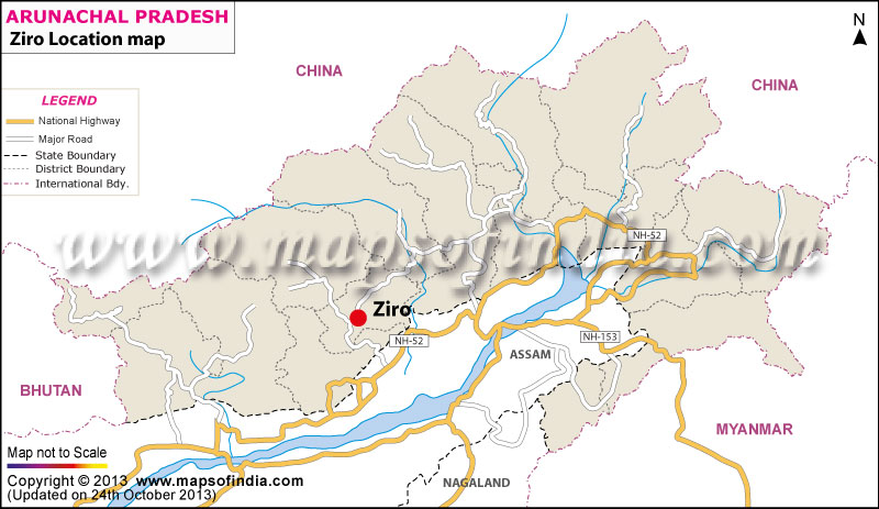 Ziro Location Map