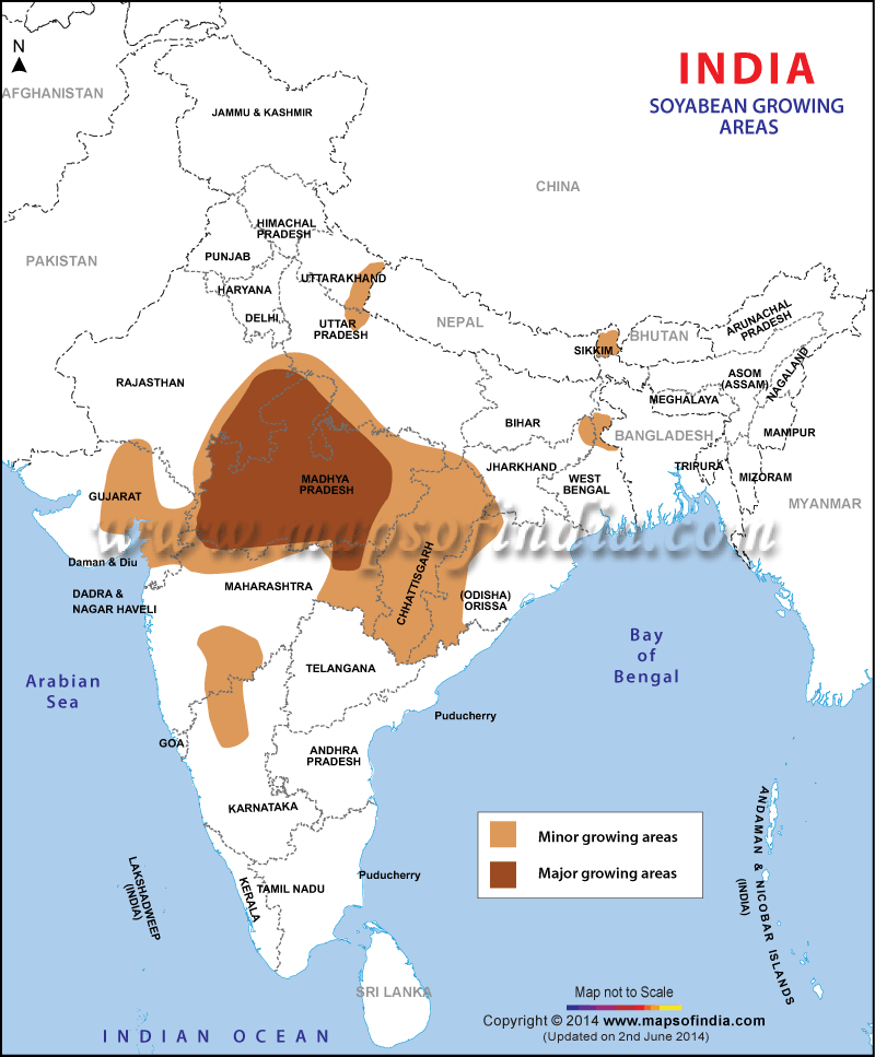 Soyabean Growing States of India
