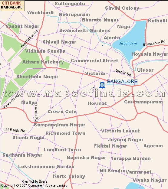 Brigade Road Bangalore Map Citi Bank Bangalore