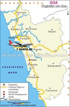 Goa Airport Map