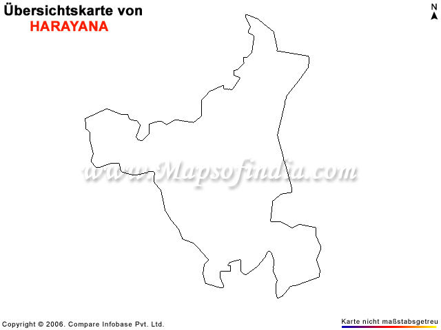 Leere/Übersichtskarte von Haryana