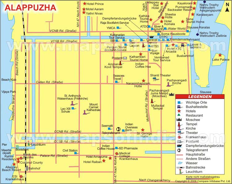 Alappuzha Stadtplan