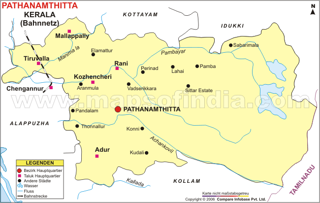 Bahnnetz von Pathanamthitta