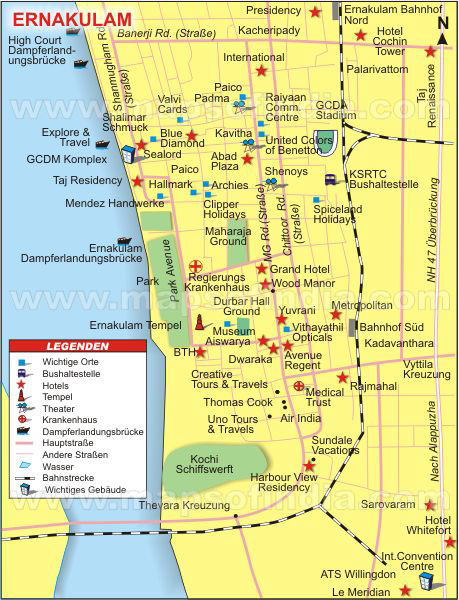 Ernakulam Stadtplan