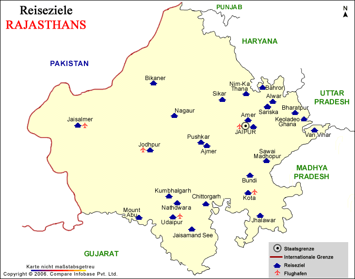 Reiseziele von Rajasthan