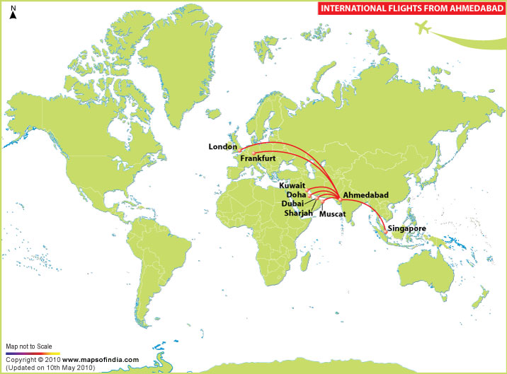 International Flights from Ahmedabad